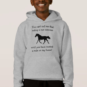 Equestrian Horse & Exercise Funny Hoodie