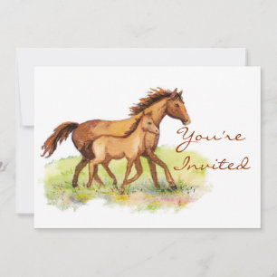 Equestrian Horse & Foal Invite