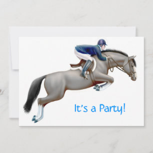 Equestrian Horse Jumper Invitation