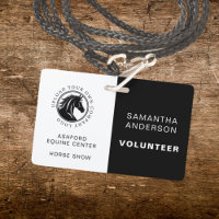 Equestrian Horse Logo Volunteer Employee QR Code