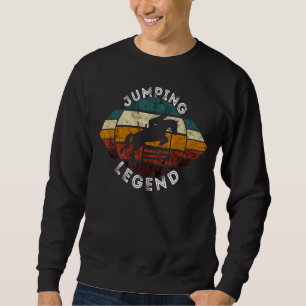 Equestrian Horse Rider Retro Jumping Legend Show J Sweatshirt