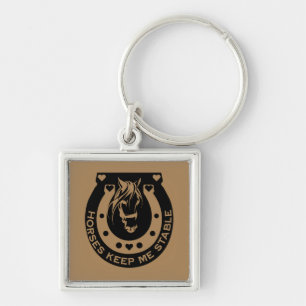 Equestrian Horse Riders Key Ring