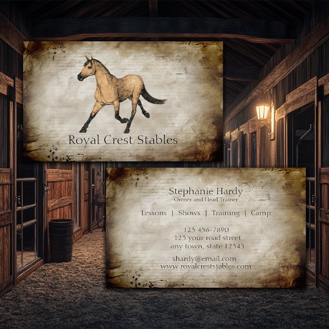 Equestrian Horse Stables Business Card (Creator Uploaded)