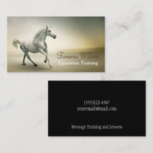 Equestrian Horse Training Service Business Card