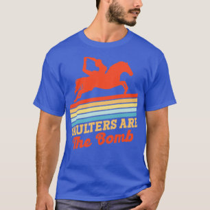 Equestrian Horse Vaulting Bomb Vaulter Horseback R T-Shirt
