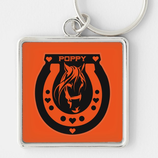 Equestrian Horseback Riders Key Ring (Front)