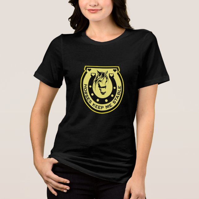 Equestrian Horseback Riders Tri-Blend Shirt (Front)