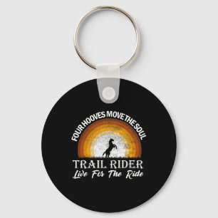 Equestrian Horseback Riding Trails Horseback Rider Key Ring