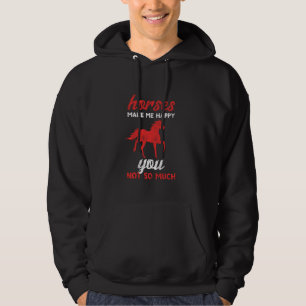 Equestrian Horses Happy Horse Riding Hoodie