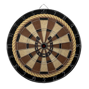 Equestrian Horseshoe Black and Brown Dartboard