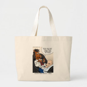 Equestrian Identity Crisis Funny Gifts & Tees Large Tote Bag