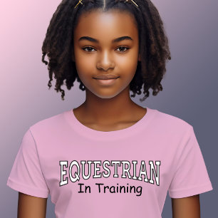 Equestrian in Training Girls Pink T-Shirt