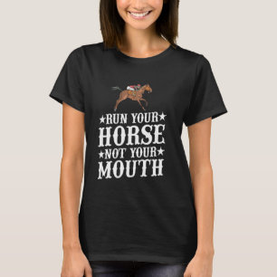 Equestrian Jockey Funny Quarter Horse Racing T-Shirt