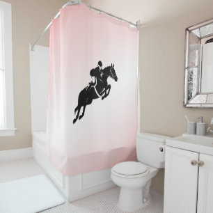 Equestrian Jumper Shower Curtain