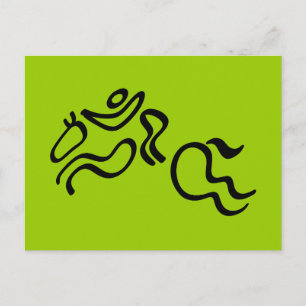 Equestrian Jumping Postcard