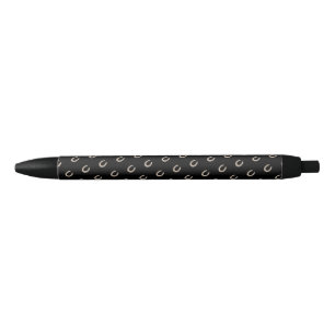 Equestrian Lucky Horse Shoe Cowboy Black Ink Pen