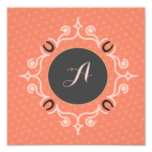 Equestrian Monogram Photo Print