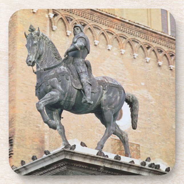 Equestrian Monument of Bartolommeo Colleoni (1400- Coaster (Front)