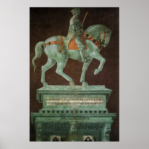 Equestrian Monument to Sir John Hawkwood, Uccello Poster