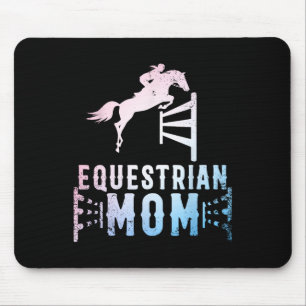 Equestrian Mum Art For Girls Horseback Riding Hors Mouse Mat