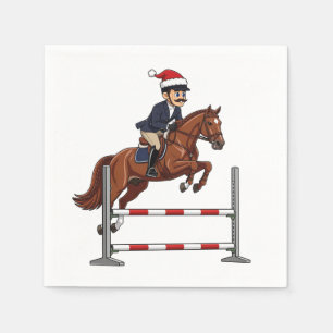 Equestrian Nutcracker Christmas 2026 Holiday Napkin