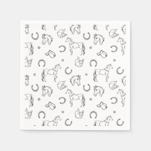Equestrian Pattern  Napkin
