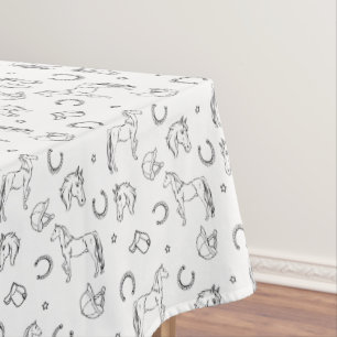Equestrian Pattern Tablecloth