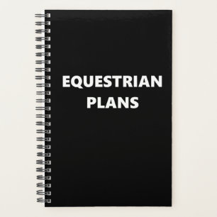 Equestrian Planner Sports Theme Equestrian Plans