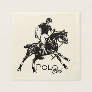 equestrian polo sport club napkin
