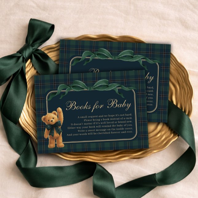 Equestrian Polo Teddy Bear Books for Baby Boy Enclosure Card (Creator Uploaded)