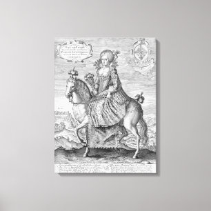 Equestrian Portrait of Anne of Denmark (1574-1619) Canvas Print