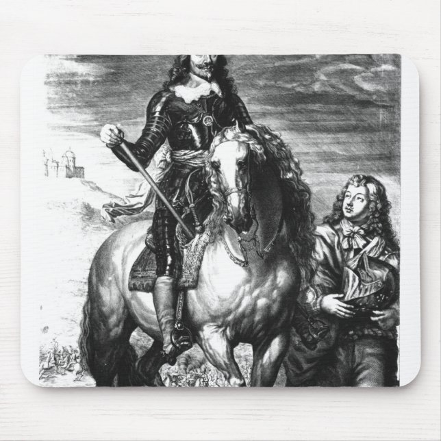 Equestrian portrait of Charles I Mouse Mat (Front)