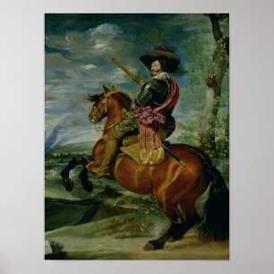 Equestrian Portrait of Don Gaspar de Guzman Poster