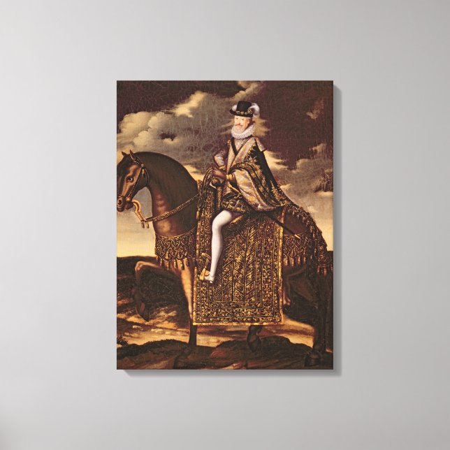 Equestrian Portrait of Henri IV Canvas Print (Front)