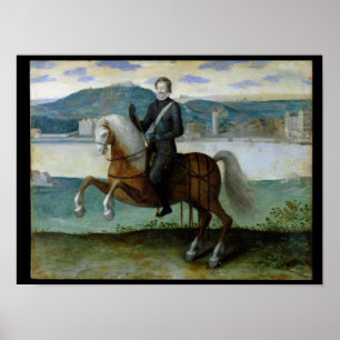 Equestrian Portrait of Henri IV  King of Poster