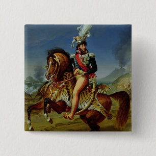 Equestrian Portrait of Joachim Murat 1812 15 Cm Square Badge