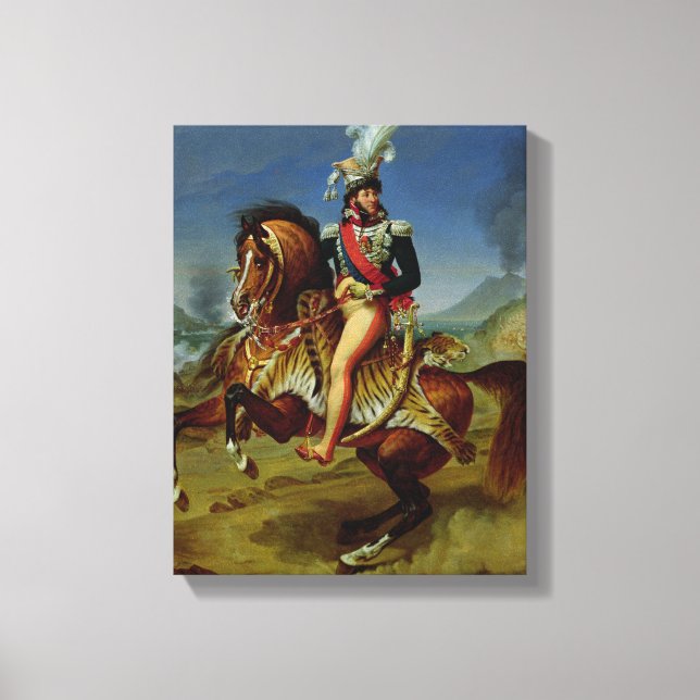 Equestrian Portrait of Joachim Murat  1812 Canvas Print (Front)