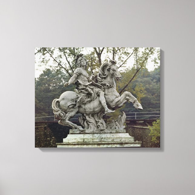 Equestrian Portrait of Louis XIV 2 Canvas Print (Front)