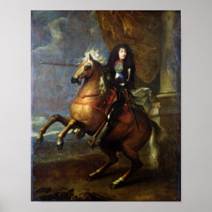 Equestrian Portrait of Louis XIV c.1668 Poster