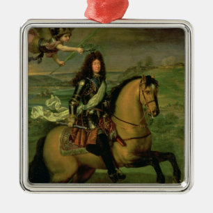Equestrian Portrait of Louis XIV Metal Tree Decoration