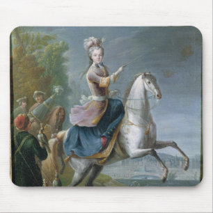 Equestrian Portrait of Maria Leszczynska Mouse Mat