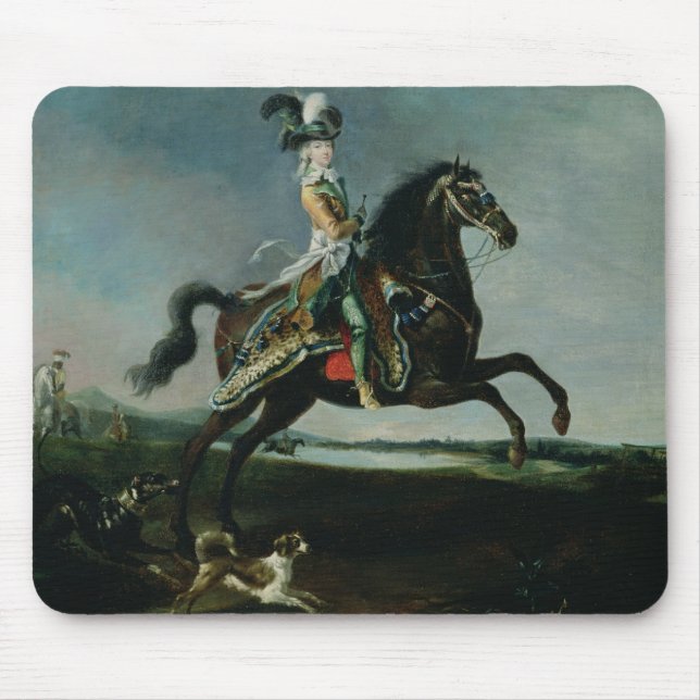 Equestrian Portrait of Marie-Antoinette Mouse Mat (Front)