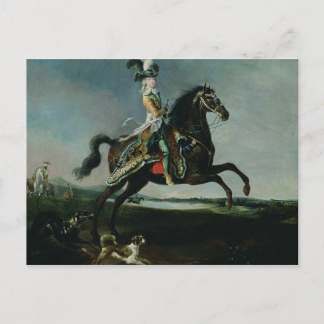 Equestrian Portrait of Marie-Antoinette Postcard (Front)