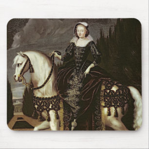 Equestrian Portrait of Marie de Medici Mouse Mat
