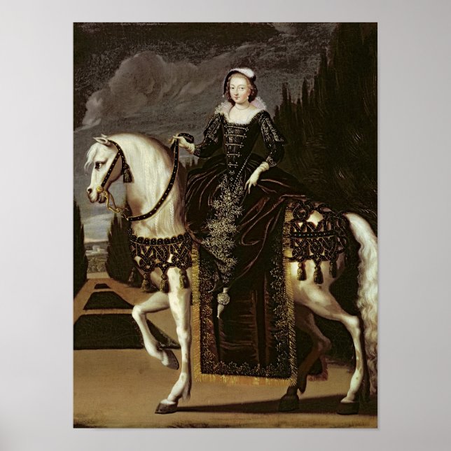 Equestrian Portrait of Marie de Medici Poster (Front)