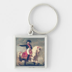 Equestrian Portrait of Napoleon I 1810 Key Ring