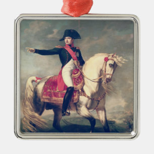 Equestrian Portrait of Napoleon I 1810 Metal Tree Decoration