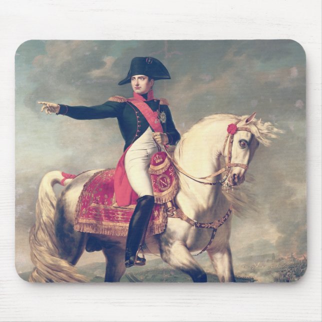 Equestrian Portrait of Napoleon I  1810 Mouse Mat (Front)