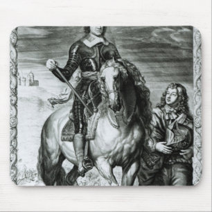 Equestrian Portrait of Oliver Cromwell Mouse Mat