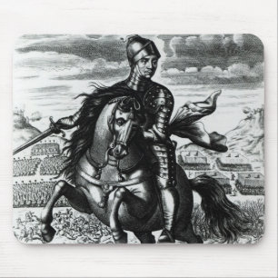 Equestrian portrait of Oliver Cromwell Mouse Mat